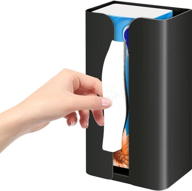 Magnetischer Papierhandtuchhalter, Handschuhspender und Müllbeutelhalter für die Küche bietet Platz für Papierhandtücher...