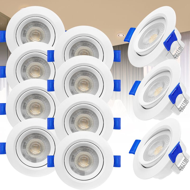 Thumbnail - LED-Deckenleuchten Einbaustrahler LED Spots Ultra flach Deckenspots LED Modul Einbauleuchten Flach Einbauleuchte, 20er S...