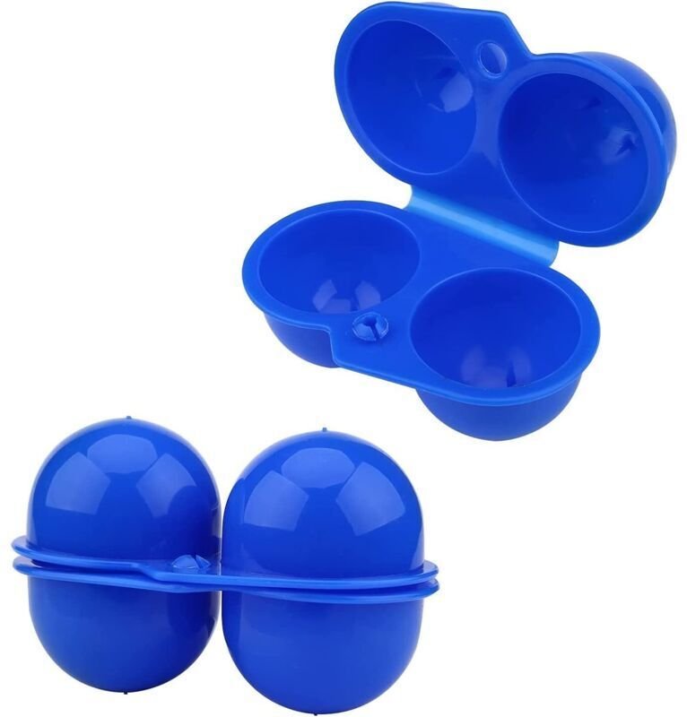 2-teiliges tragbares Eierbox-Set, Eierbehälter aus Kunststoff, faltbare Eierbox, Aufbewahrungsbox für Eier zum Grillen, ...