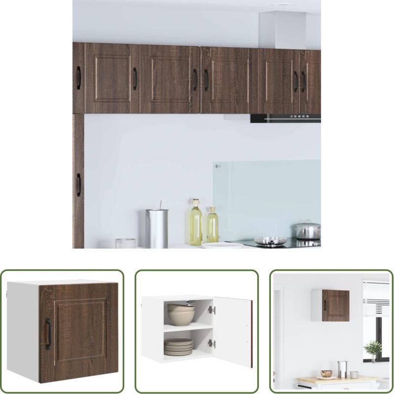 Holzschrank - Küchenschrank Braun Eichen-Optik 40 x 31 x 40 cm Holzwerkstoff