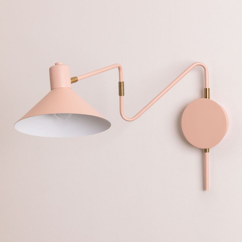 Lizz Wandleuchte Hellrosa - Sklum