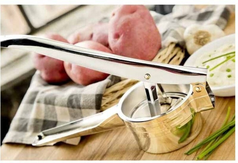 Trade Shop Traesio - Trade Shop - Stahlhebel Kartoffelstampfer 27 cm Küche Home Tools Kartoffelstampfer -