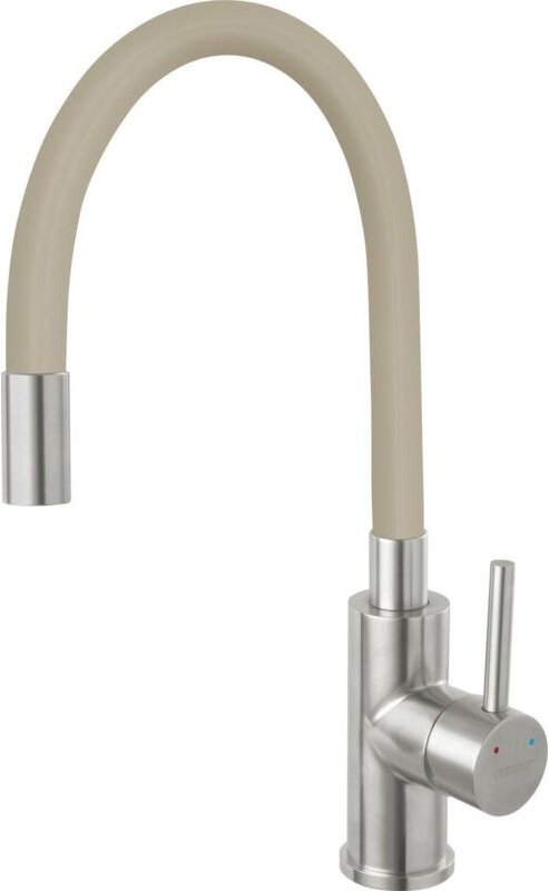 Ferro BZA4PSS Beiger Wasserhahn mit schwenkbarem Auslauf und flexiblem Schlauch