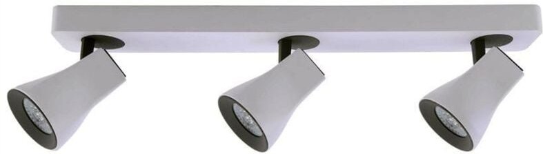 Italux Valentina - Moderne Scheinwerfer Weiß, Grau 3 Licht mit Sandweiß, Sandgrau Schatten LED, GU10