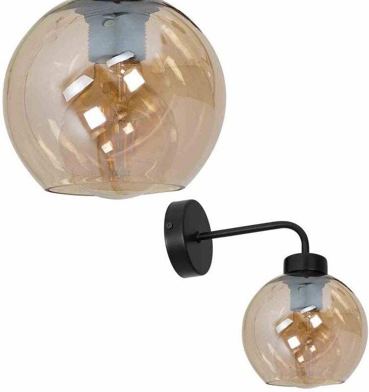 Wandleuchte SOFIA AMBER 1xE27