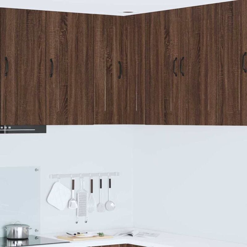 Küchenwandschrank mit Regal Braun Eichen-Optik 57 x 57 x 80 cm vidaXL