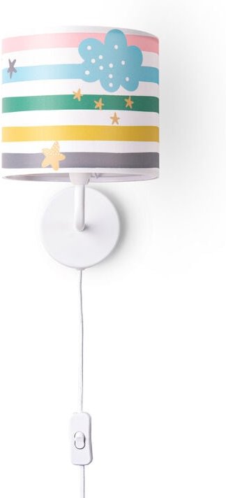 Paco Home - Nachttischlampe Kinderzimmer Tischleuchte Bunt Wandlampe Kinderzimmer Regenbogen Wandleuchte - Weiß, Design ...