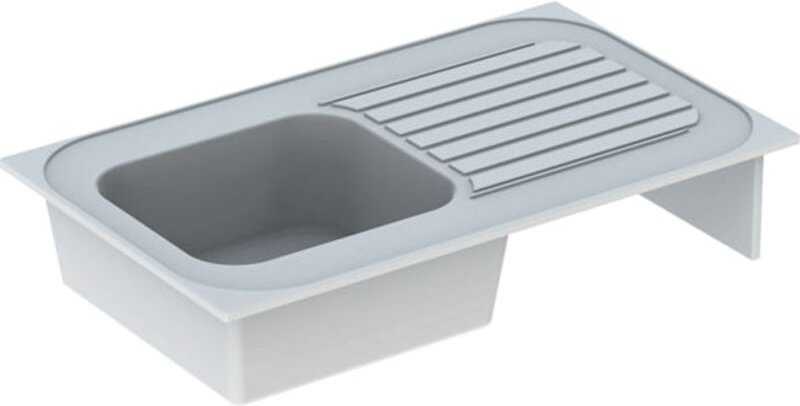 Freistehende Spüle redon 100x60 weiß