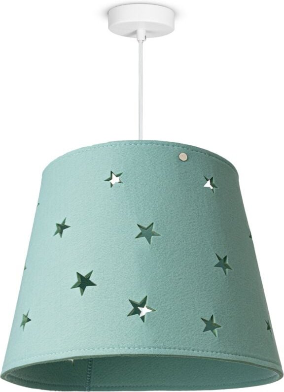 Thumbnail - Paco Home - Kinderleuchte Kinderlampe Kinderzimmer Pendelleuchte Stoff Sterne Jungen Mädchen Pendelleuchte, Blau