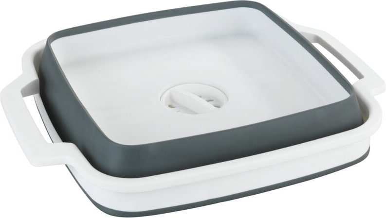 Spülschüssel Sira, faltbare Schüssel mit Henkeln, Grau, Polypropylen weiß, Kunststoff (tpr) grau - grau - Wenko