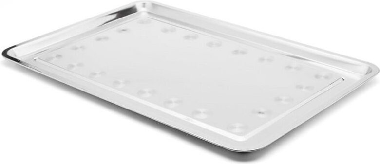 Tadar rechteckiges Edelstahltablett 60 x 40 cm