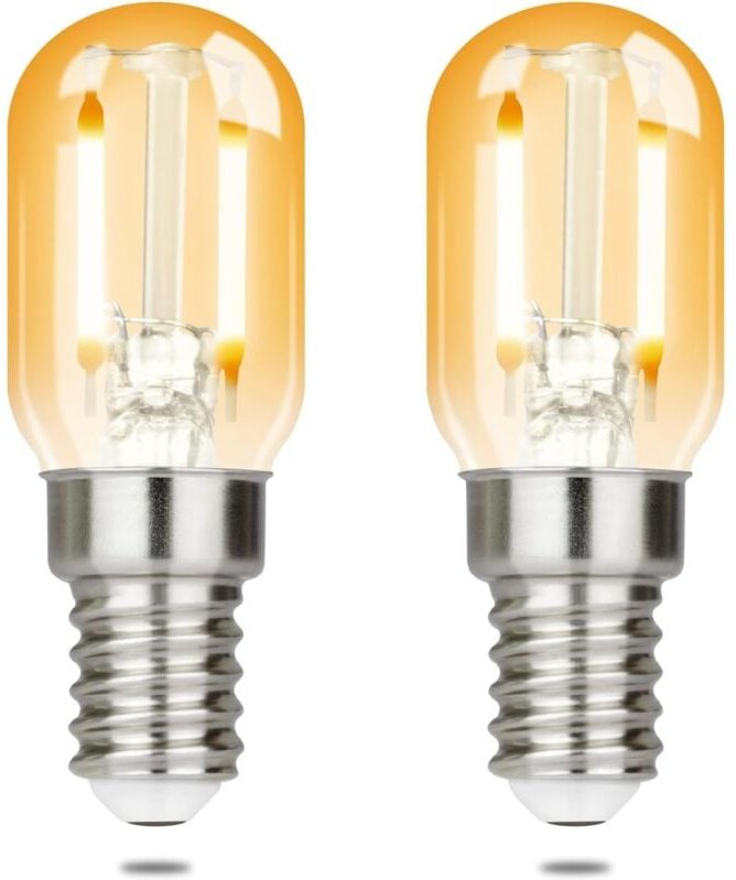 Gbly - 2er pack E14 led Warmweiss Glühbirne - T22 Vintage led Lampen 2W Retro Edison Sockel Birne 2700K Warmweiß Leuchtm...
