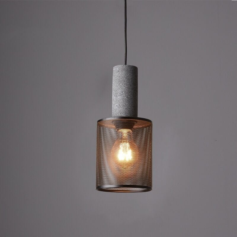 Vintage Pendelleuchte Industrial Hängelampe Innenbereich Deckenleuchte für Küche Schlafzimmer Wohnzimmer Ø12,5CM