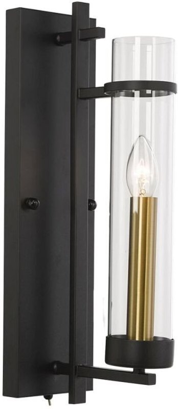 Aspen Klassische 1-flammige Wandlampe, E14 - Italux