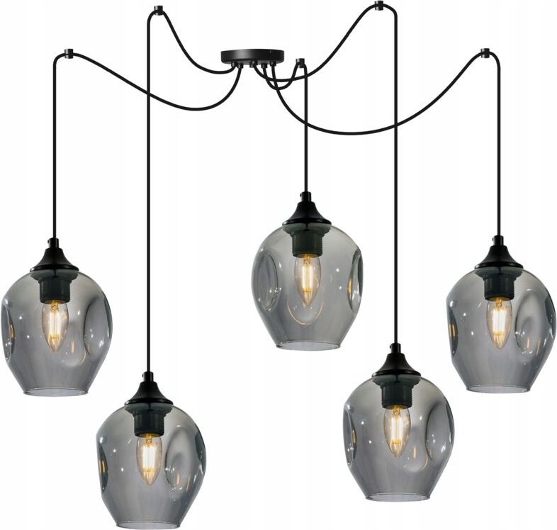 Moderne Glasspinnen-Deckenhängelampe