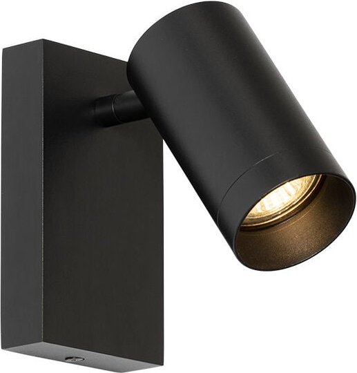 Thumbnail - Moderne Wandleuchte schwarz verstellbar mit Schalter - Jeana Luxe