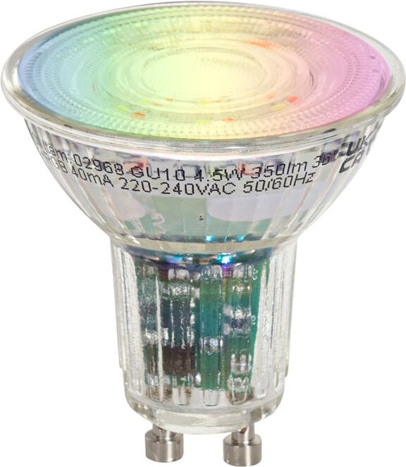 Luedd - Smart GU10 50 LED-Glühbirne Klar rgbw 4,5W 350 lm 2700-6000K