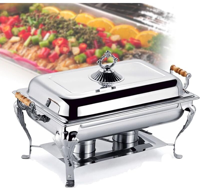 Senderpick - Edelstahlschüsselwärmer für Chafing Dish, Wärmebehälter aus Edelstahl für Catering, Buffets und zur Isolier...