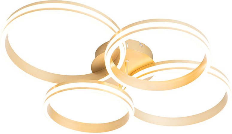 Deckenleuchte Messing inkl. LED 3-stufig dimmbar 4-flammig - Navara