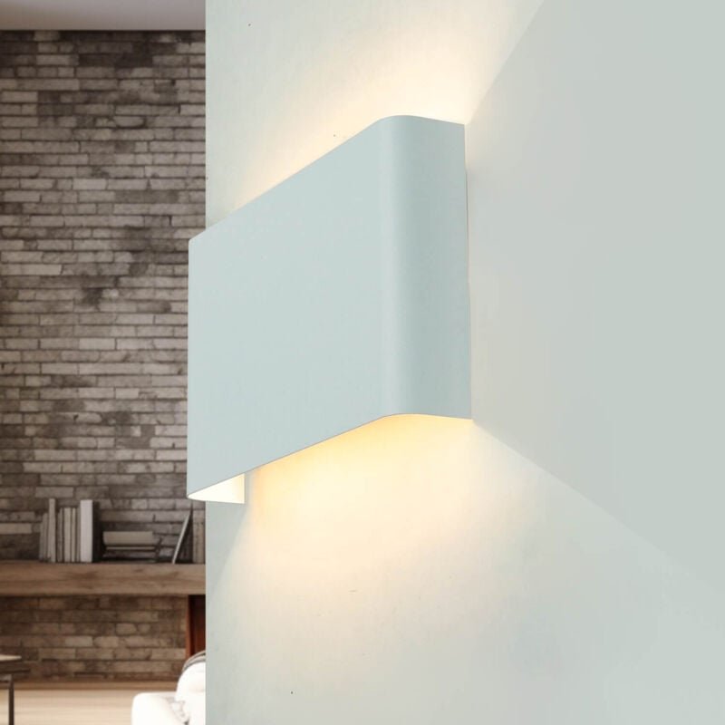 Thumbnail - Up Down Wandlampe innen Metall B: 25,5 cm 2x G9 flach Modern HAGA Wandleuchte Flur Wohnzimmer