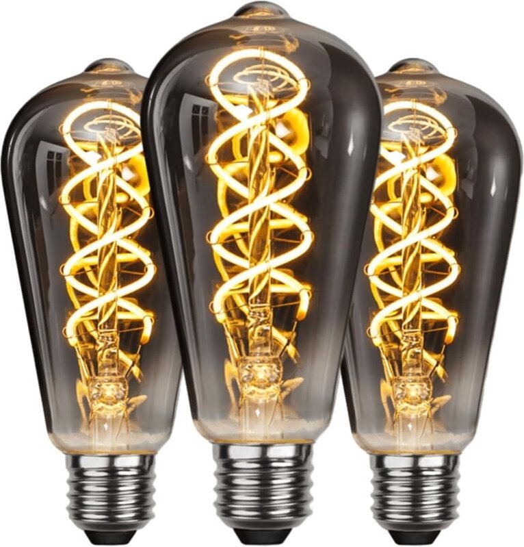 Jusch - Vintage E27 LED-Glühbirne, energiesparend, Industrie-Stil, E27-Glühbirne, Retro-Antik-Dekorationslampe, 4 w für ...