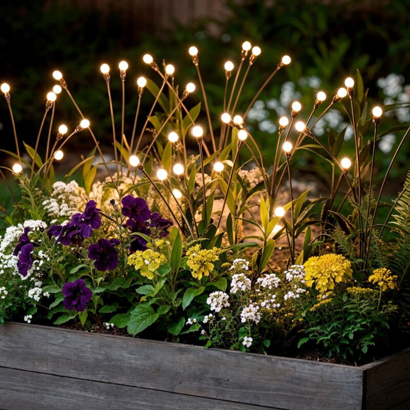 2er-Pack LED-Spieße Solar Außen LightningBug 3000K Warmweiß