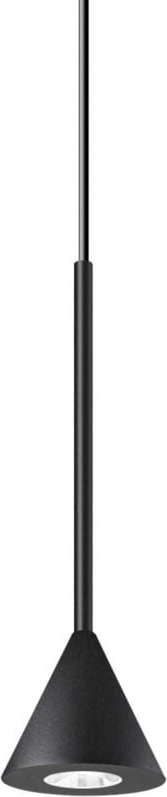 Ideal Lux ARCHIMEDE Integrierte LED-Kegel-Hänge-Deckenleuchte, Schwarz, 250 lm, 3000 K