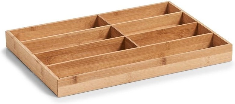 Zeller - Besteckbehälter, Beitrag zur Schublade - 7 Fächer, 44 x 30,6 x 4,3 cm