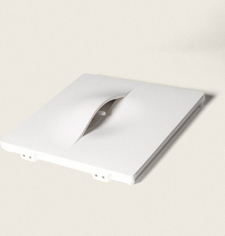 Efectoled - Wandleuchte Pladur-/Gipseinbau für G9 LED-Glühbirnen Schnitt 403x403 mm Weiß