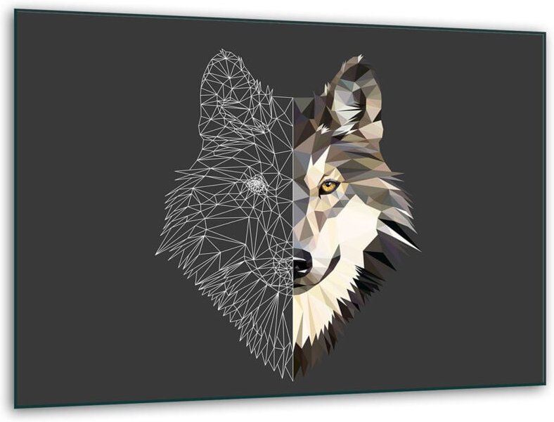 Glashakkungsbrettänder 40x30 Wolf