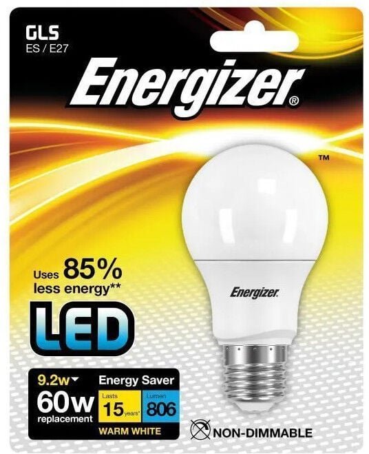 LED-Glühbirne E27, 806 Lumen, 9.2W/60W