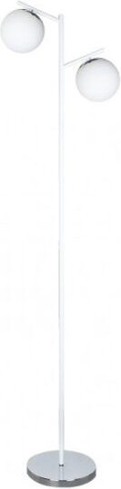 Fabrilamp - Havanna Bodenständer de 2xe14 weiß/chrom 160x25x40 cm