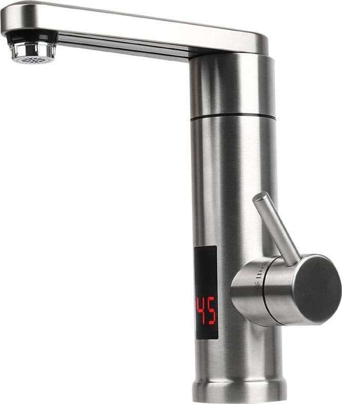 304 Edelstahl Instant Heizung Wasserhahn Kalt Heiß Küche Bar Badezimmer LED Display