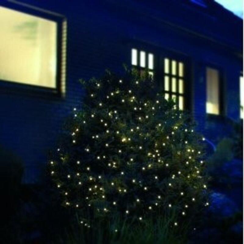 F-h-s International - LED-Lichternetz warmweiß 360er 4x4 IP44, 6/18 Stunden Timer