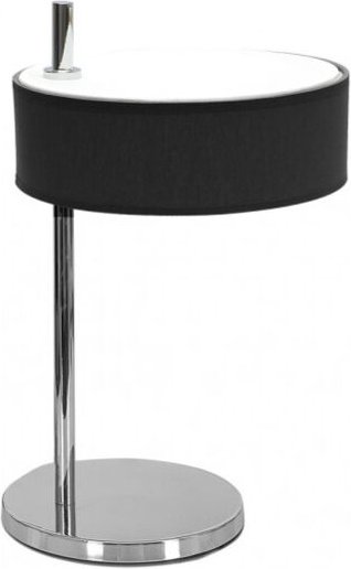 Haiti Chrom/Schwarz Tischleuchte 1xE14 (37x22x26cm)