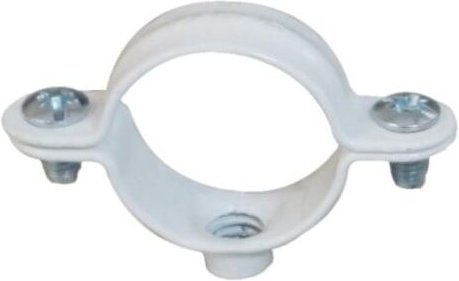 Ing Fixations - Einfache Schelle weiß Rohrbefestigung - ø 40 mm - Schachtel mit 50 Stück - A141600