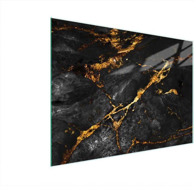 Schneidebrett aus Glas, 40x30, Marmor