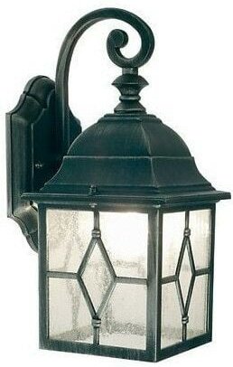 Bodenwandleuchte E27 Reislinie schwarzsilber