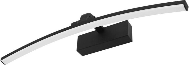 LAMP Wandleuchte über dem Spiegel, gebogen, 12W, 50cm, schwarz