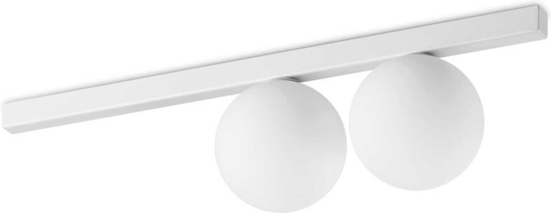 Thumbnail - Binomio 2-flammige Kugel-Deckenleuchte weiß - Ideal Lux