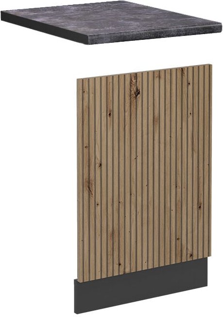 Vicco - Frontblende R-Line, Artisan-Eiche, 45 cm , ap Anthrazit