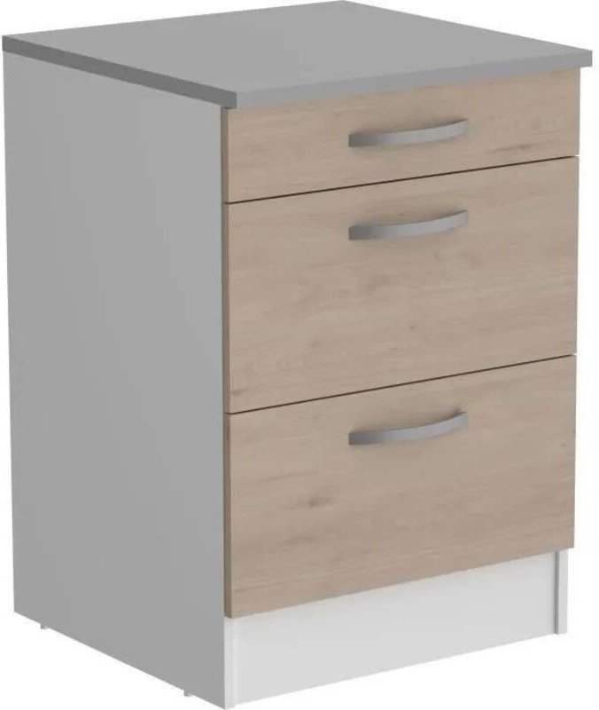 Oslo Küchenunterschrank Eiche Jackson 60x60x86 cm