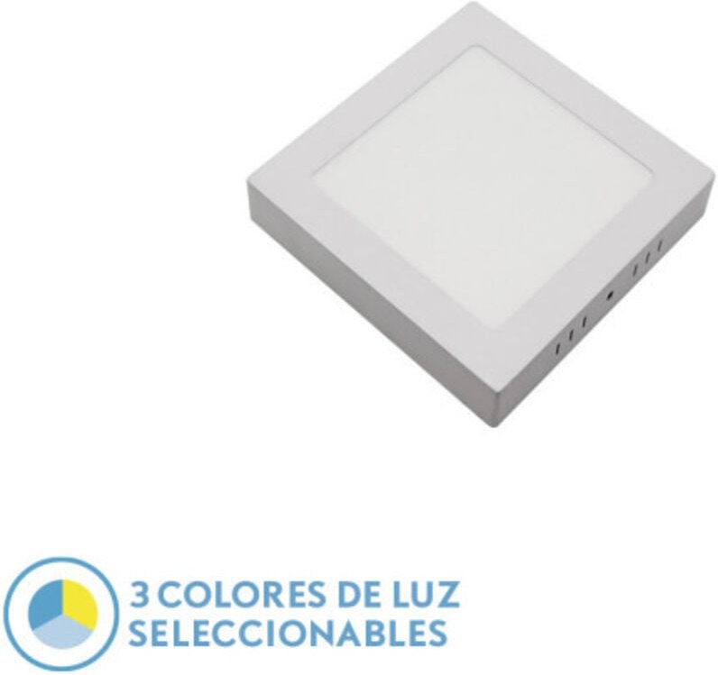 Fabrilamp - Downlight Superf.gabro 12w 3000k-4000k-6500k White 1080lm 3x17x17 Cm