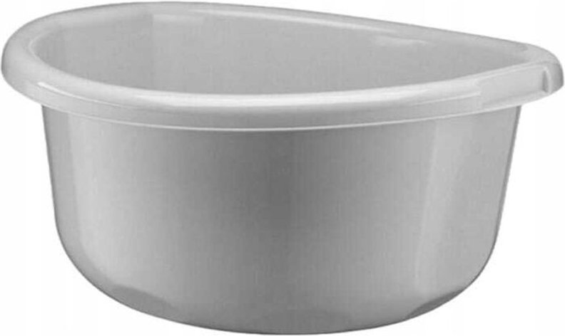Runde Kunststoffschüssel 11 l, grau, universal