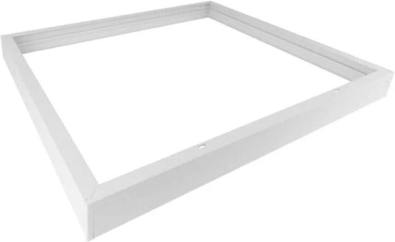 Braytron - Aufbaurahmen Alu weiß für led Panel einfacher Zusammenbau Deckenaufbaurahmen 60 x 60 cm