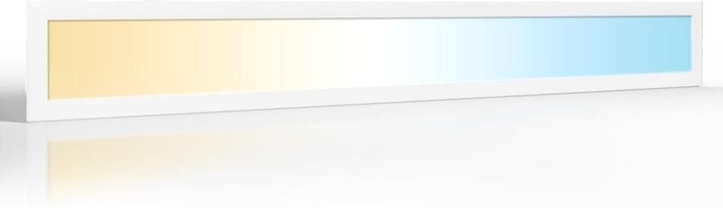 CCT LED Panel 120x15cm 24V 40W Rahmen weiß