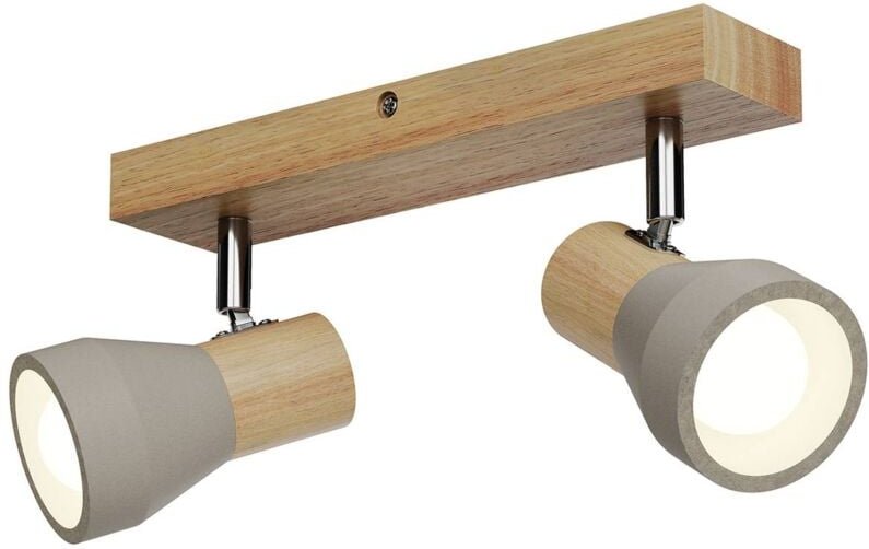 Beton Strahler 'Filiz' aus Beton, Holz für Schlafzimmer von Lindby