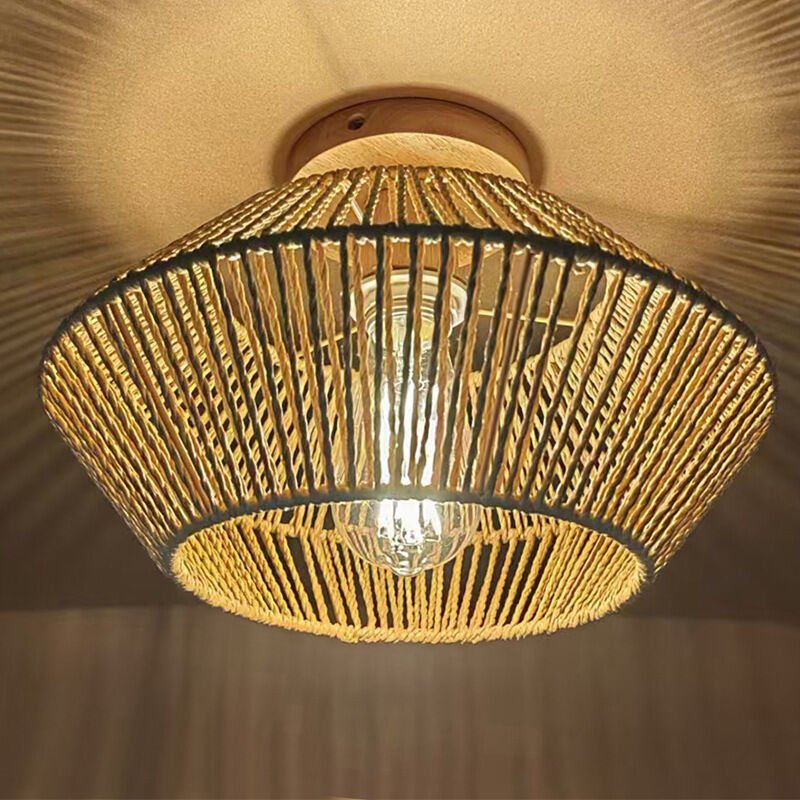 Handgefertigte Deckenleuchte im Retro-Stil, stimmungsvolle Beleuchtung, ideal für Wohn- und Schlafzimmer, E27-Fassung, L...