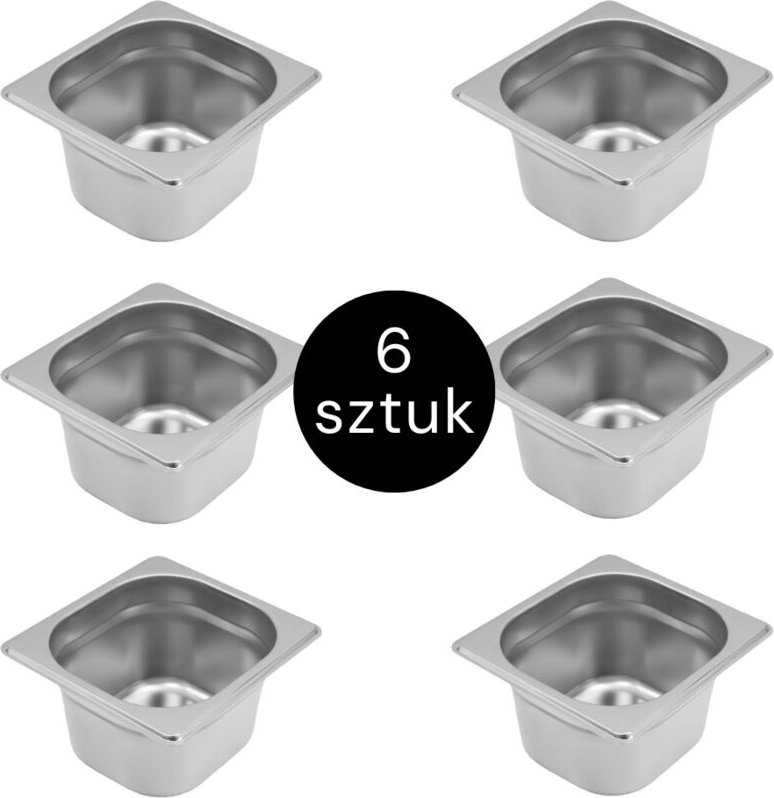 GN-Container Mega-M 1/6 176x162x100 (6er-Set) N