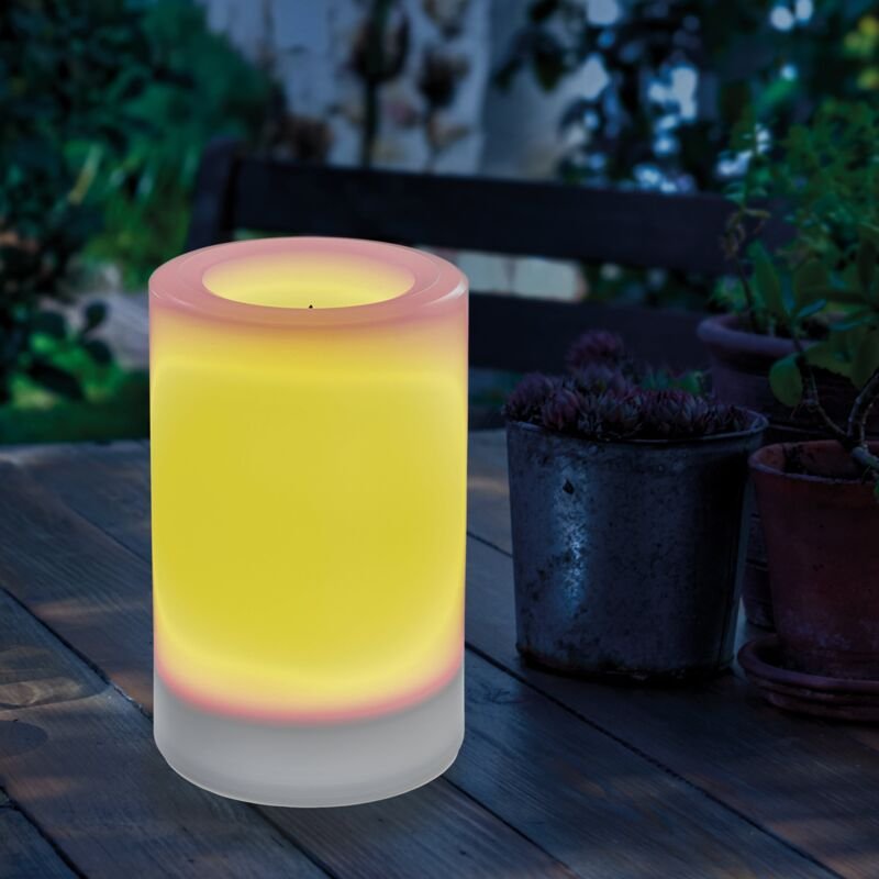 Solar Kerze mit Flammeneffekt Ella 100 x 150 mm